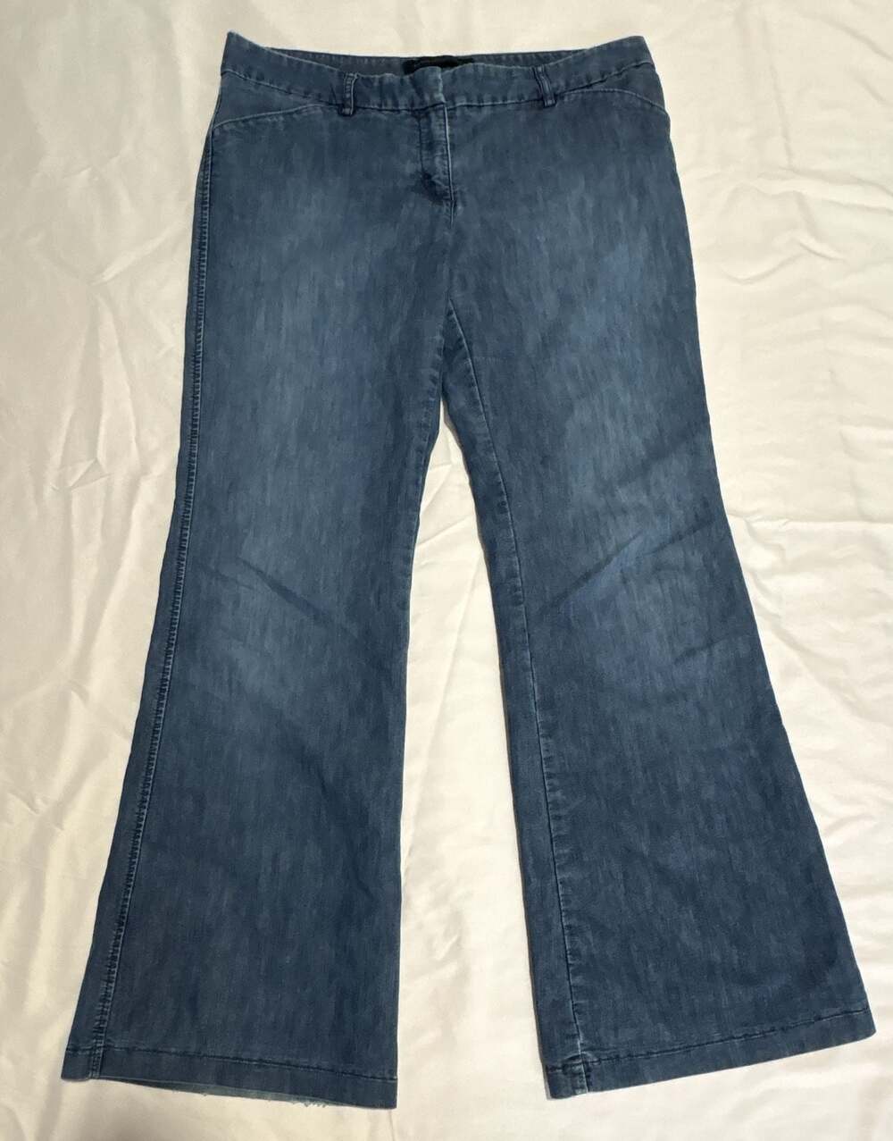 Express Design Studio Editor Blue Flare Jeans